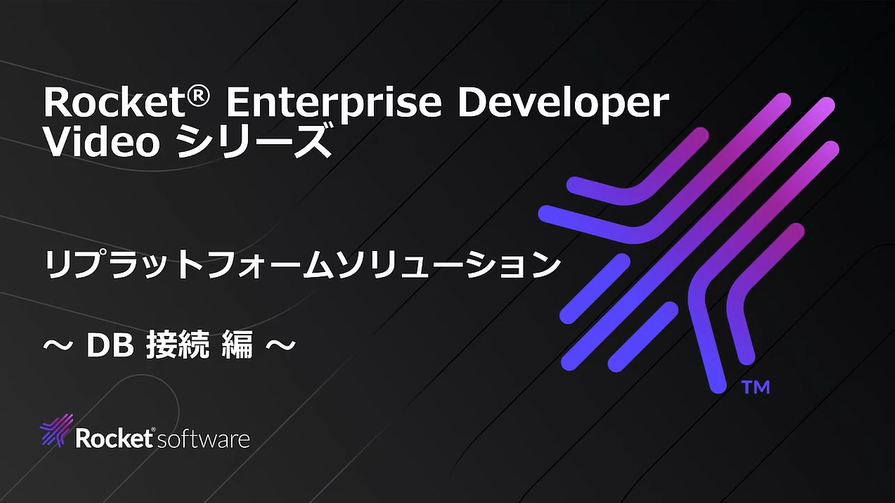 リプラットフォームソリューション DB接続 編