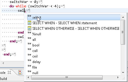 [Content Assist] ウィンドウ