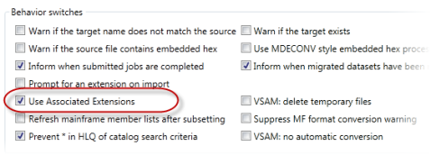 関連付けられる拡張子