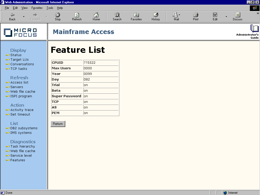 [Feature List] ページ
