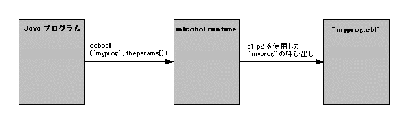 Java から COBOL への呼び出し