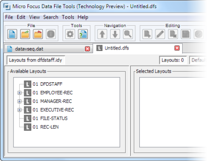 構造ファイル エディター