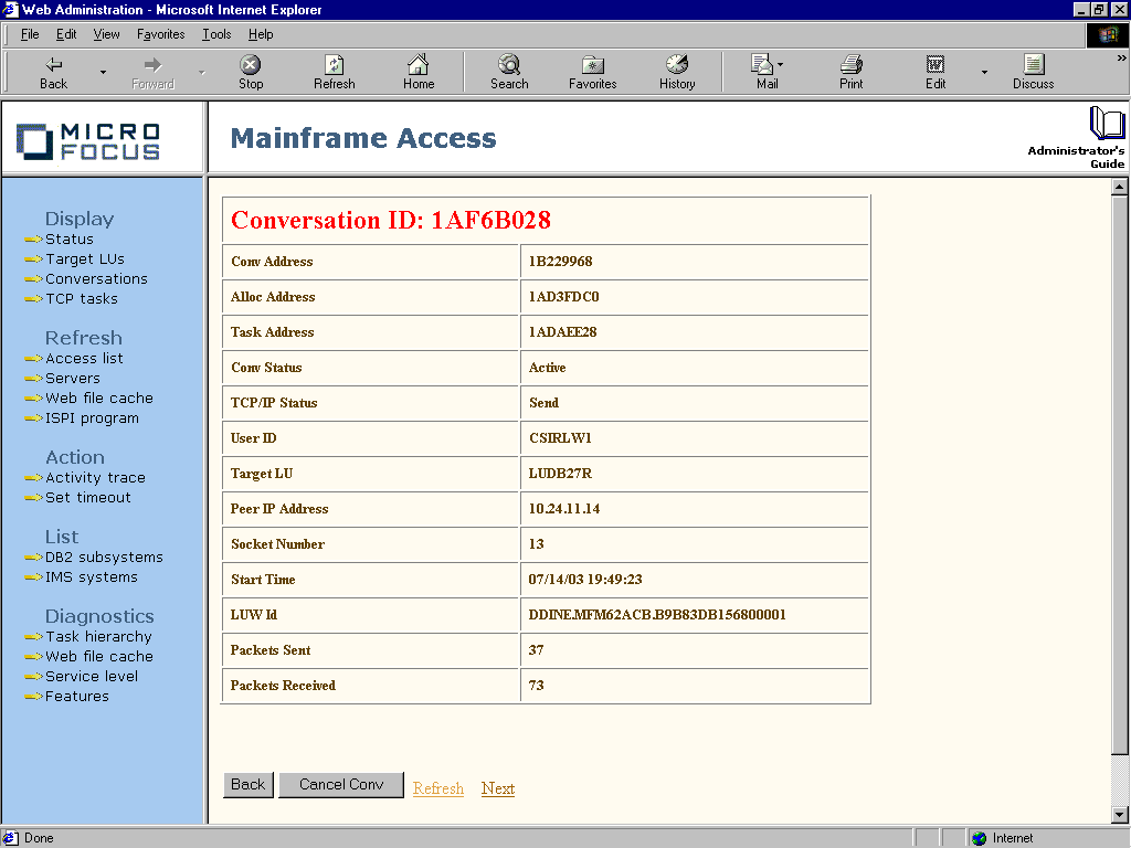 [Conversation Details] ページ