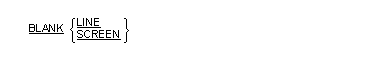 BLANK 句の一般形式の構文