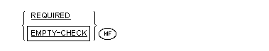 REQUIRED 句の一般形式の構文