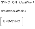 SYNC 文の構文